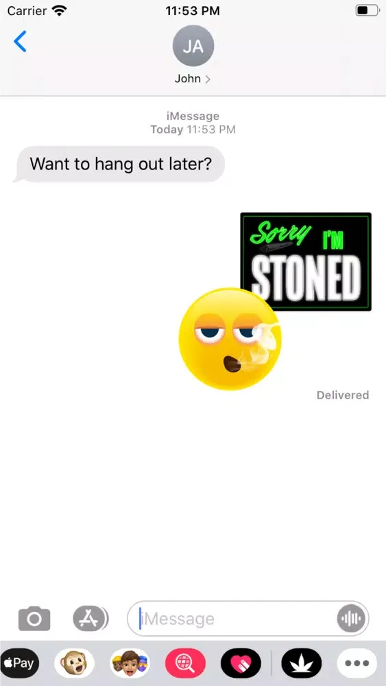 Weedbams Stoner Emoji's应用截图